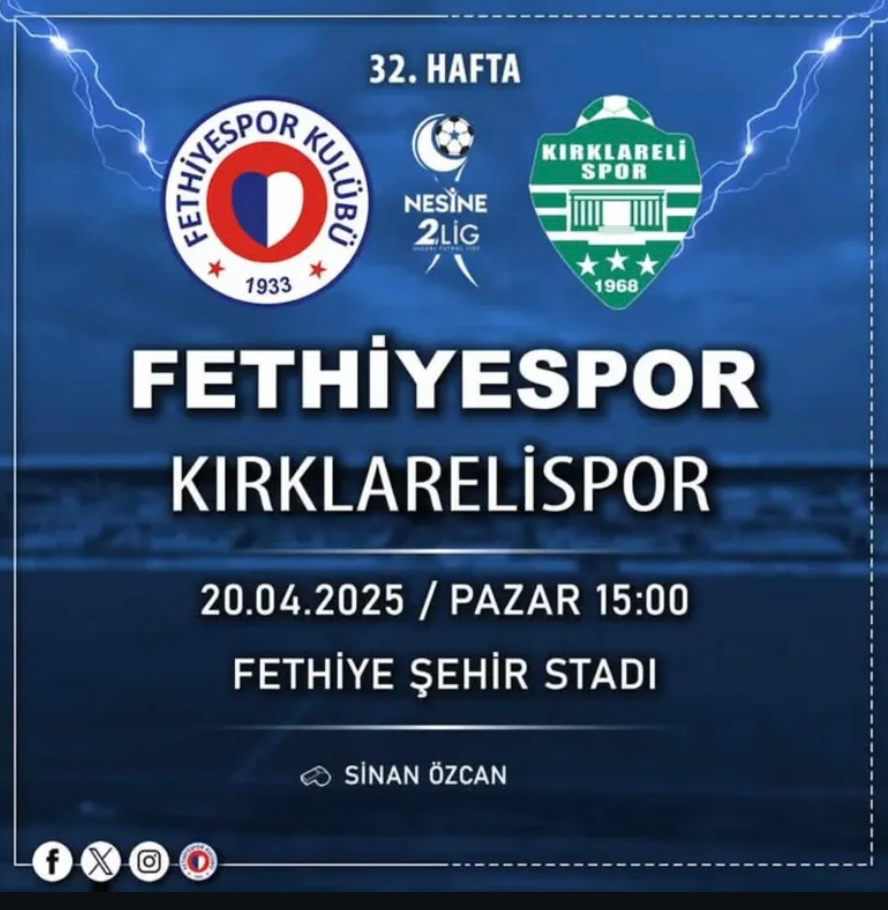 Fethiyespor, Kırklarelispor’u Ağırlıyor